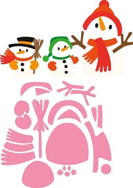 Patrons figurines bonhomme de neige