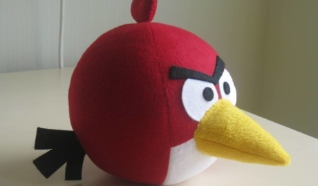 patron couture peluches hangry birds