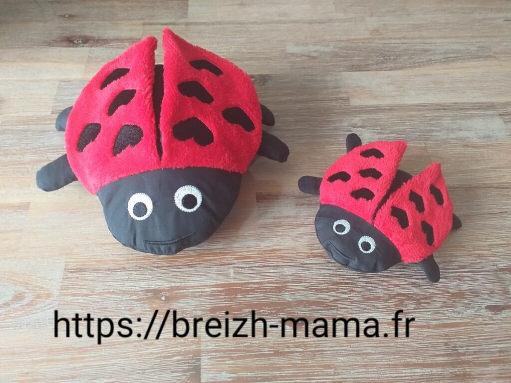 Broderie coccinelle ITH