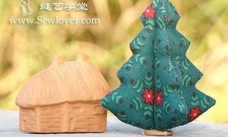 Coudre un Sapin de Noël décoratif de table en tissu