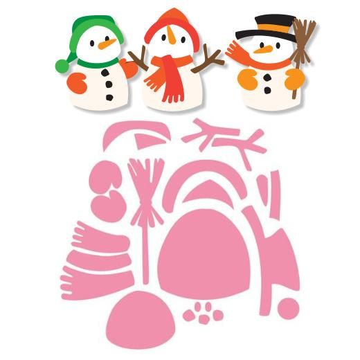 Patrons figurines bonhomme de neiges